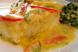 Halibut in Saffron Cream Sauce